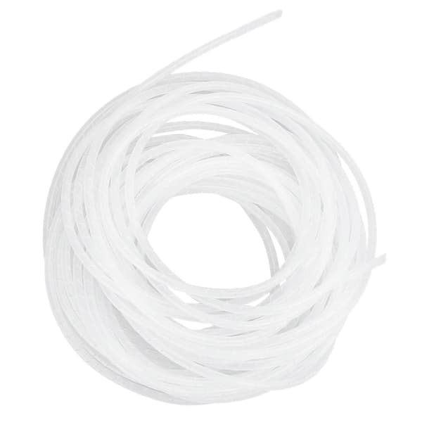 Spiraltrådsskydd för kabel, flexibel kabelorganisator, hållare, vit 25?2 meter