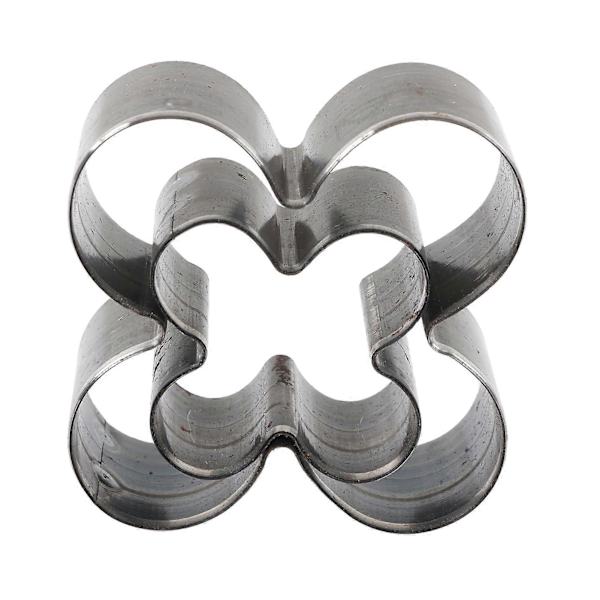 2 stk. Blomst Læder Skære Dør Alloy Stål Skarpt 4 Blad Blomst Form Læder Hulstansning Form
