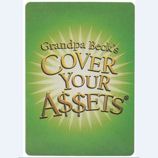 GrAndpa Becks Cover Your Assets Korttipeli Hauska Perheystävällinen Sarjan Keräilylelu