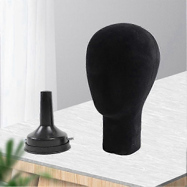 Flocking Skum Mannequin Hoved Model Foto Props Voksen Mannequin Hoved Form Parykker Briller Hat Display Holder