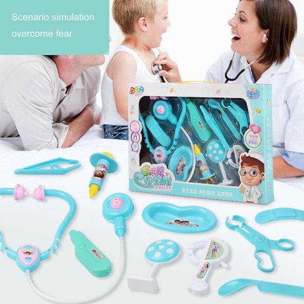 1 Set Läkarväska Leksaker Simulering Barnpresent Plast Doktor Barn Lek Läkarset för Cosplay