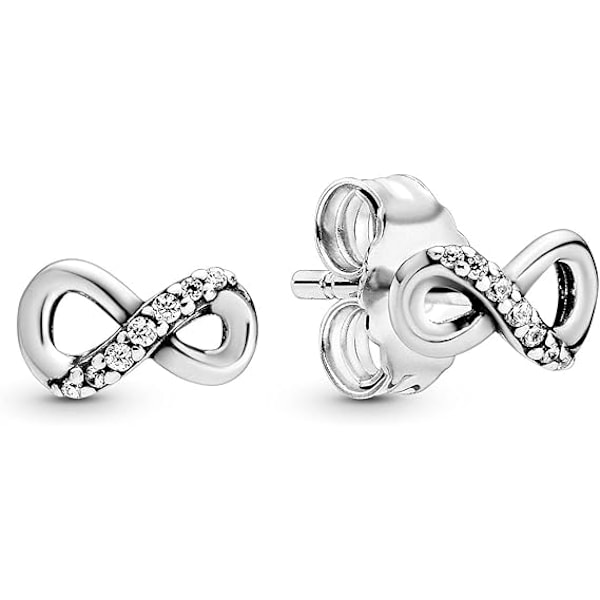Dame Sterling Sølv Glitrende Infinity Øredobber