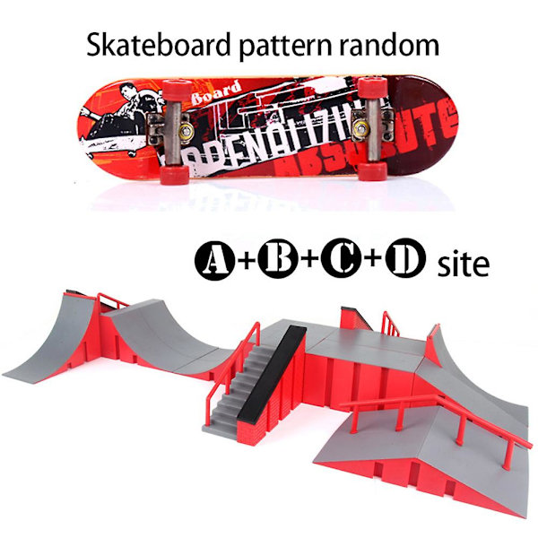 Børne Professionel Mini Fingerboard Skateboard Skatepark Træningsprops Legetøjs Sæt