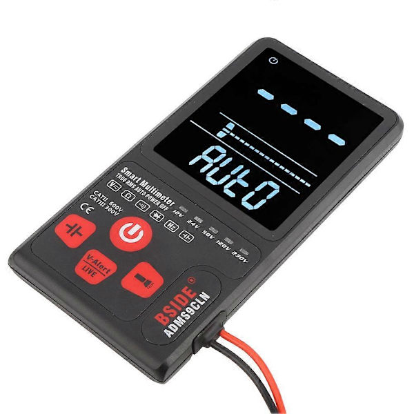 Älykäs LCD-näyttöinen kaksoistilan automaattinen digitaalinen jännitteen mittausmittari monimittari testaaja 9999 lukua