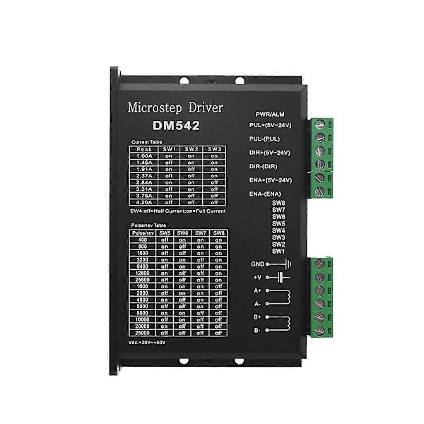 DM542 Digital Motor Driver 4.2A til 42/57 Trinmotor CNC Graveringsmaskine NEMA17/23 Controller i stedet for TB6600