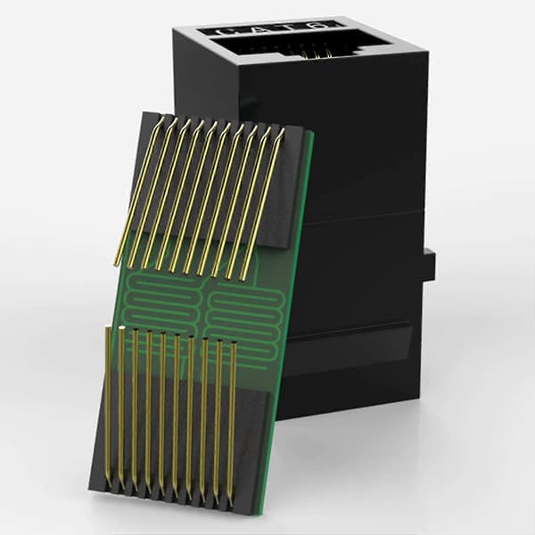 25 st RJ45-kopplingar Cat6 Jackar Inline-koppling Hon till Hon Insättningskoppling