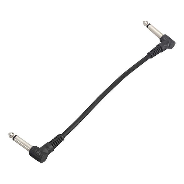 Lågbrus-gitarrpatchkablar med rät vinkel 6,35 mm Effektpedal-kablar