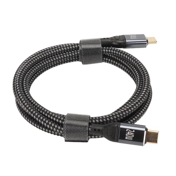 USB-C - USB-C kaapeli PD240W USB2.0 Type C liitäntä 480Mbps USB-C uros - C uros kaksisuuntainen datakaapeli 150cm