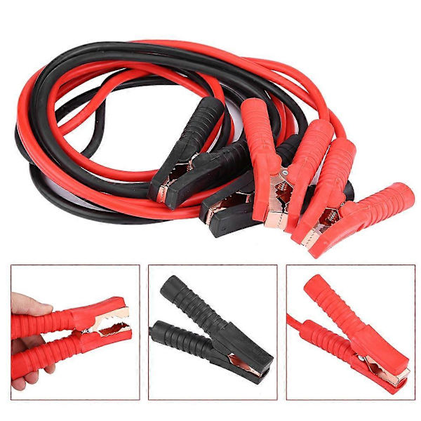 1 Par 12V Bil Strømbooster Kabel Nød Batteri Jump Kabler Batteri Linje 4m/2000A