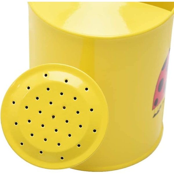 Trädgårdsverktygssats för barn - Söt & Fin Liten Trädgårdsmästarkit - Paketet Innehåller 3-delad Gul Nyckelpiga Vattningskanna & Skov & Räfsa Trädgårdsverktyg - Perfekt