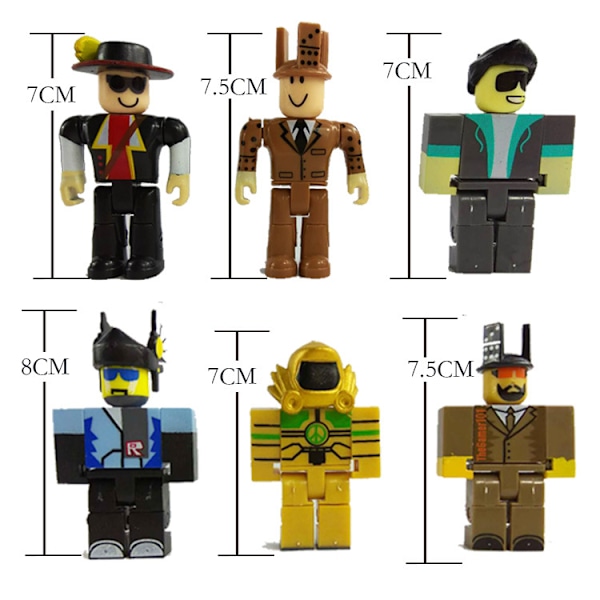 12 stycken dockor 7 cm