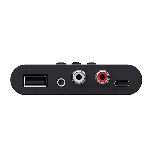 Trådløs Audio Receiver Bluetooth 5.2 NFC Audio Adapter USB Flash Drive RCA 3.5mm Aux Jack Stereo Musik Receiver Bilhøjttaler Forstærker