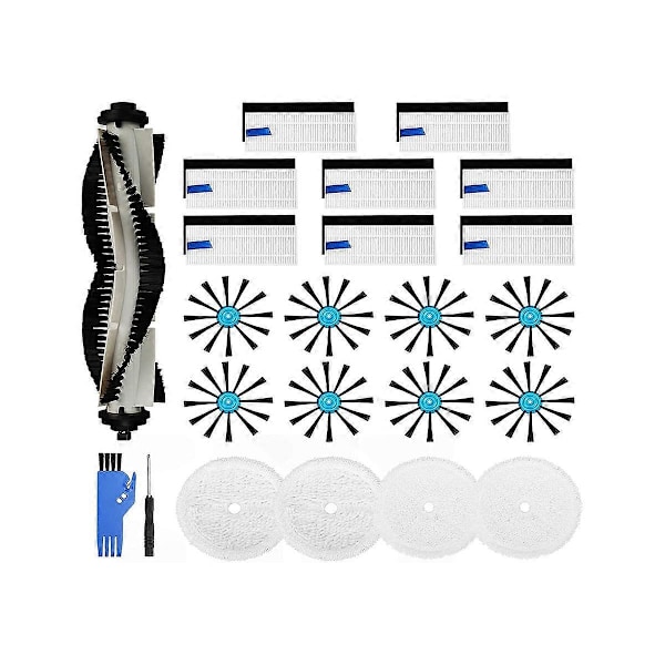 Reservedeler for 3115/EV675 robotstøvsuger, hovedbørste, HEPA-filter, sidebørster, moppklut
