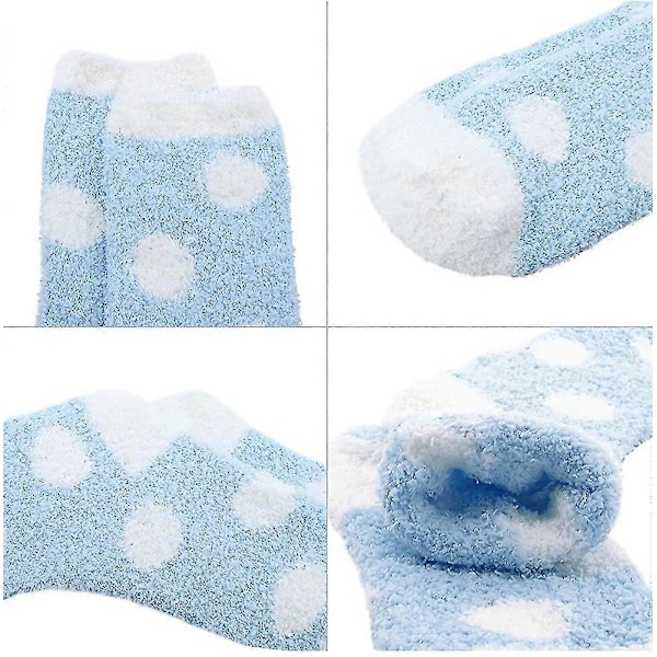 Damstrumpor Fuzzy Socks Mjuka Fluffiga Strumpor Varma Fleece Strumpor Vintergåvor Strumpor