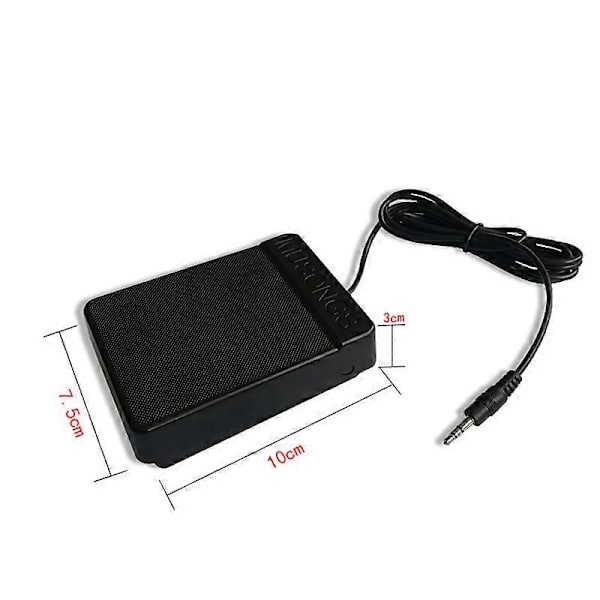 Sustain-fotpedal för tangentbord 3,5 mm Jack Digital Piano Controller Switch Bred Pedaldesign med 1,8 m