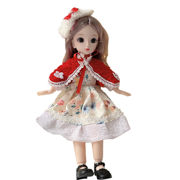 BJD-nukke Vivid Expression Erinomainen käsityötaito Keräily 30cm Irrotettavat nivelet Rikkaat kasvojen yksityiskohdat BJD-nuket sisustukseen