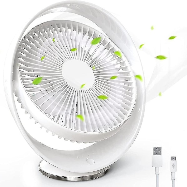 USB-laddad bordsfläkt med höstlöv