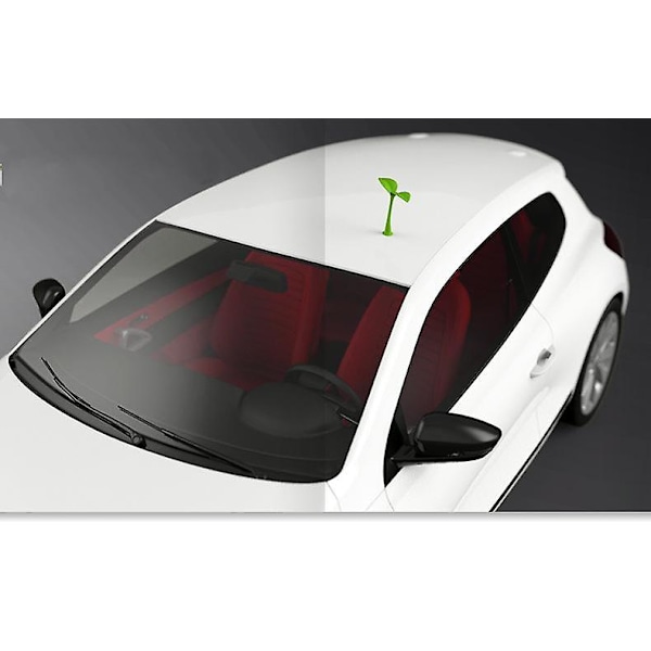 Bil Auto Lastbil Elasticitet 3D Djævelshorn Sticker Bumper Dekoration Anti Kollision [RØD] 2Stk/Sæt[US Lager] Halloween Julegave