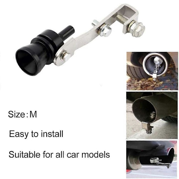 Turbo Sound Simulator Whistle Extern Modifierad Avgassystem Turbo Dämpare Blow Off Ventil Whistle Pipe Sound Simulator Whistle