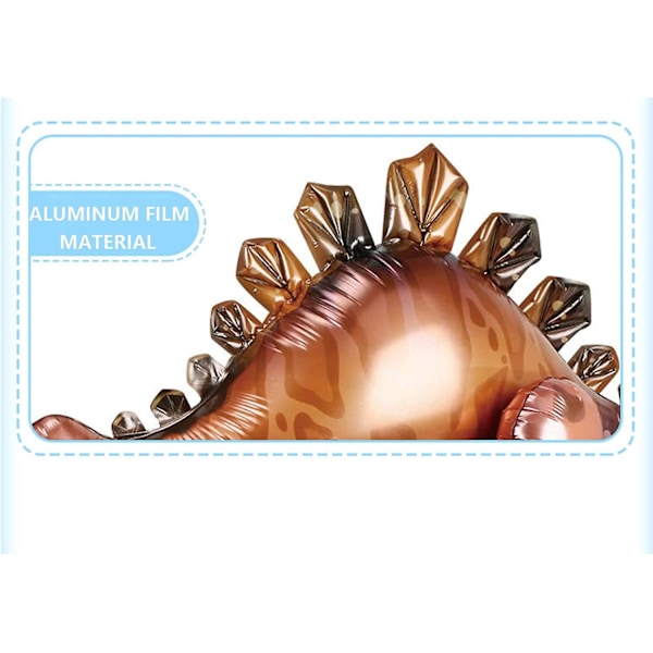 3D Dinosaur Ballongdyr Folieballonger For Babyshower Bursdagsfest Dekorasjonsartikler (Stegosaurus)