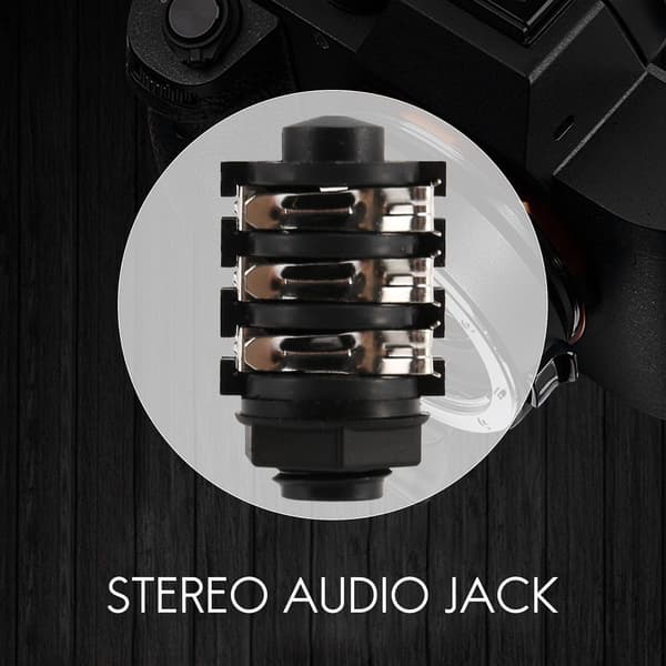 1/4\" 6,5 mm Stereo Audio PCB Panelmonteret Hovedtelefon Stik 6-polet