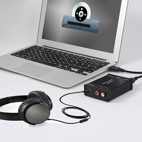 USB DAC-konverter USB-lydkort-adapter oppgraderer lydanleggets utgang