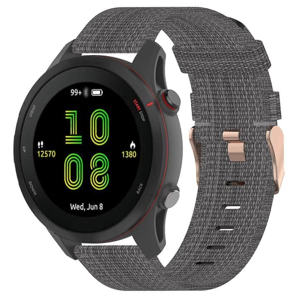 Garmin Forerunner 255/Vivoactive 4 -kellolle Nylon-lenkkiranneke
