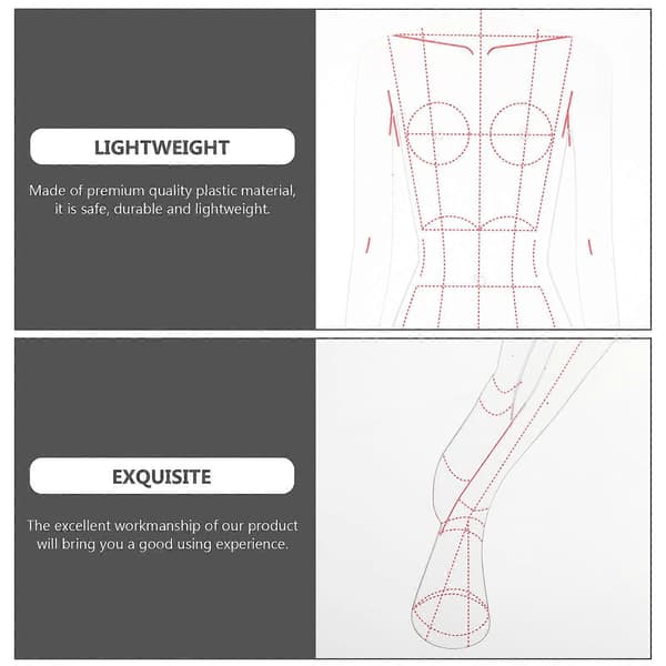 Præcisionslineal DIY Patchwork Lineal Garment Sylineal Malplader Linealer Mode Illustration Linealer