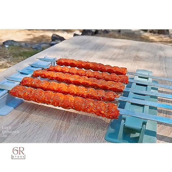 Grill for Kebabspydder, Kebabmaskin, Kebabpresse, Manuell Kabobform, Form Kofta Kebab som en Tradisjonell Kokk