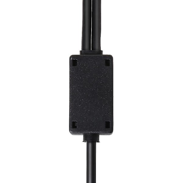 Svart Slitesterk Flyhodetelefon For Buss Xlr Til Ga (dobbel Plugg) Pilot Hodetelefon Adapter Konverter