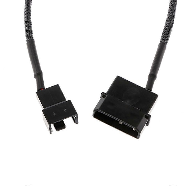 PWM-tuuletin 4-napainen Molex-uros - 3-napainen/4-napainen PC-tuuletin virta-adapterikaapeli