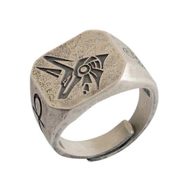 Vintage Öga av Horus Öppen Justerbar Ring Herrmode Amulett Smycken Present