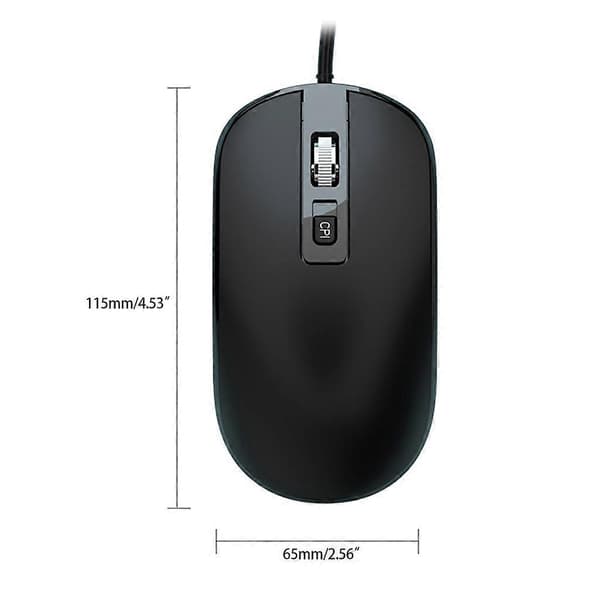 Gaming Wired Mus USB Ergonomisk Design 1000dpi Computer til Notebook Desktop