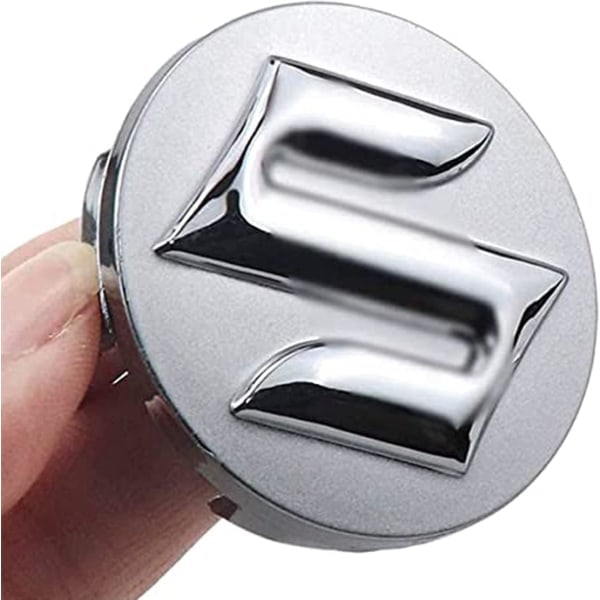 4 x 54mm Navkapsler for Suzuki Swift Sport SX4, Bil Navkapsler, Logo Støvdeksler, Rustfritt Stål Dekorative Tilbehør