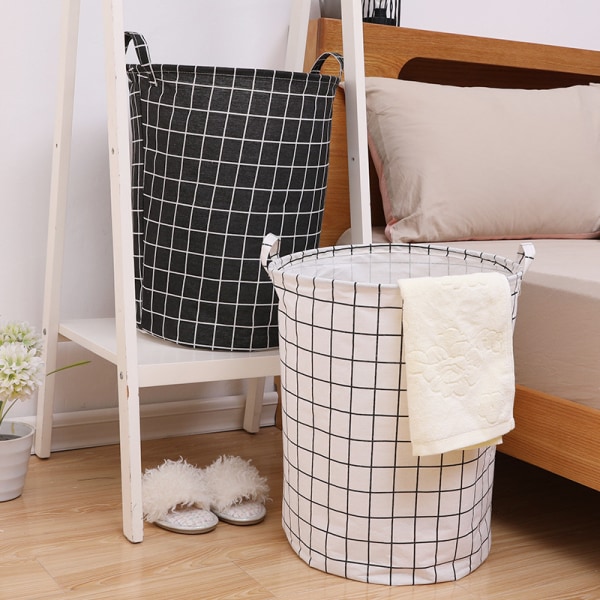 2-Piece Collapsible Laundry Basket With Handle And Drawstring, Waterproof