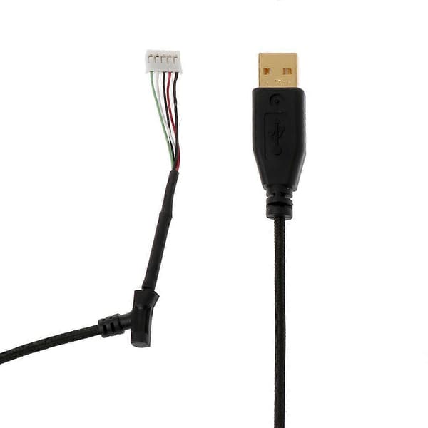 Ersättningskabel för datormus, hållbar guldpläterad nylonflätad USB-kabel för Razer Imperator