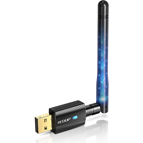 USB Wifi Bluetooth-adapter, 600 Mbps Dubbelbands 2,4/5 GHz 2-i-1 Wifi Bluetooth 4.2 Adapter Trådlöst Nätverk Extern Mottagare