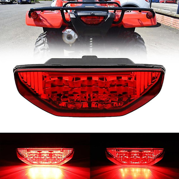 Rød ATV Baklykt Baklykt Kompatibel Honda Trx420 Trx500 Rancher Kompatibel Eman Trx 400ex Rubicon Trx250 2006-2015