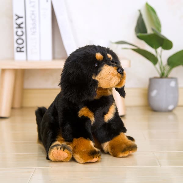 27 cm Realistinen Harmaa Susi Koira Husky Pehmolelu
