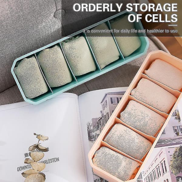 Ited Stor Bin Korg Stapelbar Strumpor Underkläder Izer1pcs-
