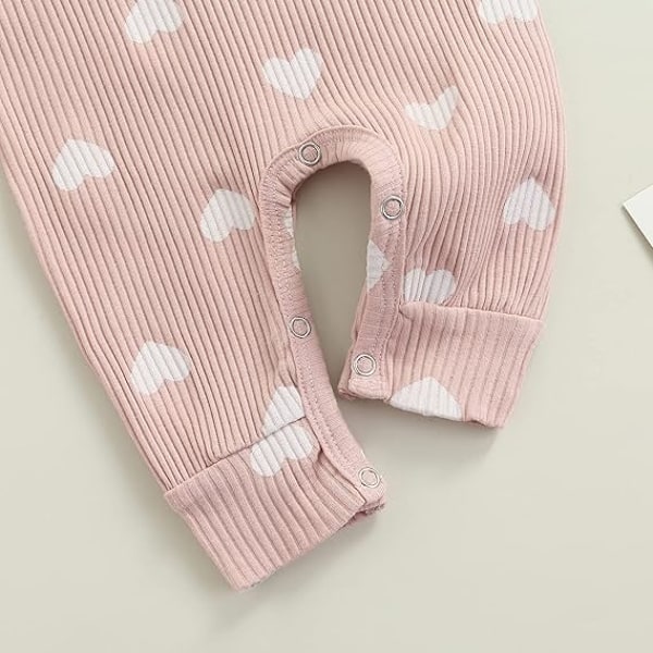 100CM Nyfödd Baby Flickkläder Volang Långärmad Onesie Bodysuit Hårband 2-dels Set Kläder