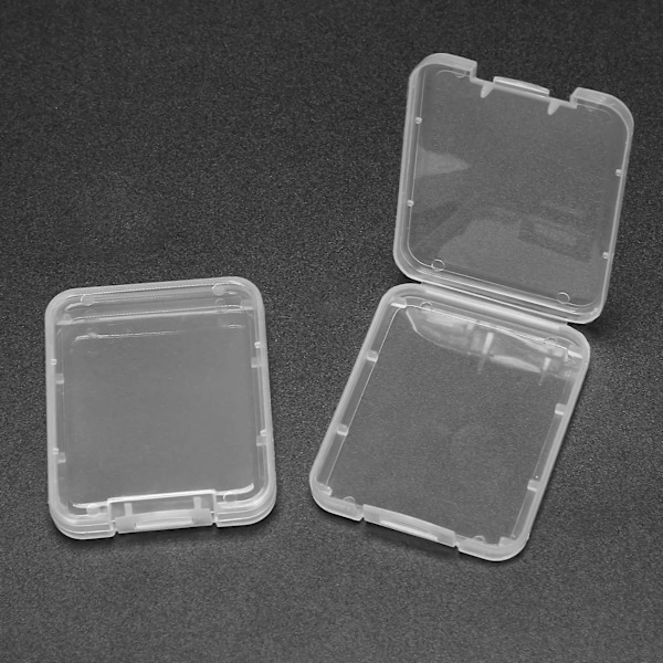 5-serie Minneskortsfodral Skyddande Fodral för SD SDHC XD CF Kort Vit Transparent