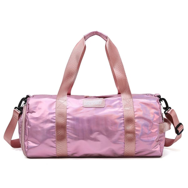 Men'S And Women'S Sports Bag Dry And Wet Separation Shoe Bag Portable Large-Capacity Shoulder Color Travel Bag, Pink