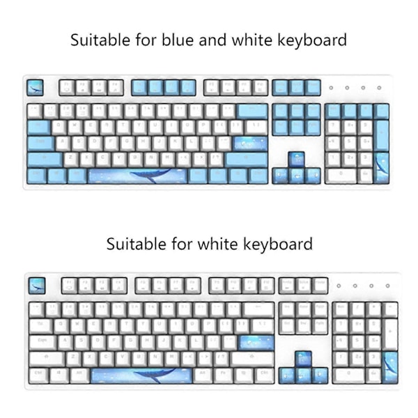 DIY Mekaniikka Näppäimistö Key Capsille 8 Näppäimelle PBT Viisi Puolta Dye Subbed Keycap OEM Profiili 6.25 Space ESC Enter Direct