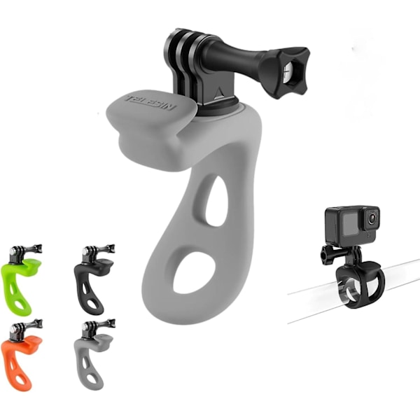 Kamera 360 Strap-kiinnitys Joustava Kääntö Joustava Silikoninen Strap-kamera Kiinnitysnauha Pyörä Moottoripyörä Ohjaustanko Putki Tarvikkeet GoPro DJI Insta360