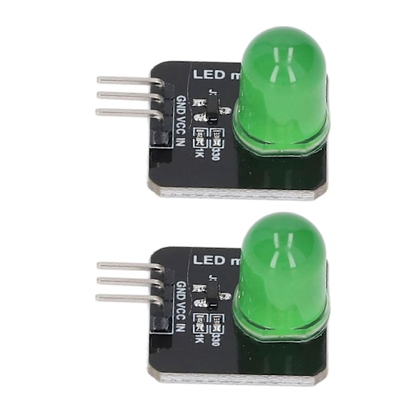 10 stk LED-modul 10mm 3.3V?5V Dekorativt lysbræt Chip Pære til hjemmedekorering MRB050B Grøn