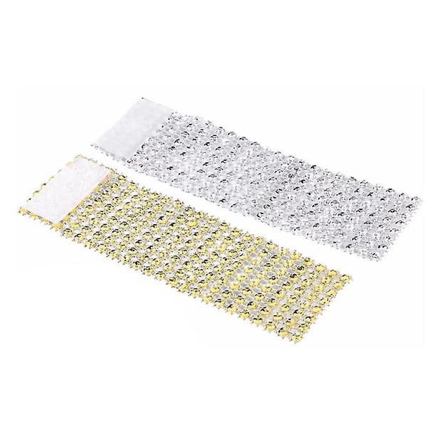 Rhinestone Mesh Wrap Servettringar Bröllop R (20 st)