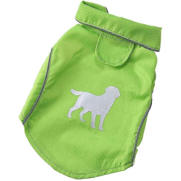 Koiran Sadetakki. Heijastavat Raidat Vedenpitävä Hengittävä Koirat. Koko S-xl (s. Vihreä)