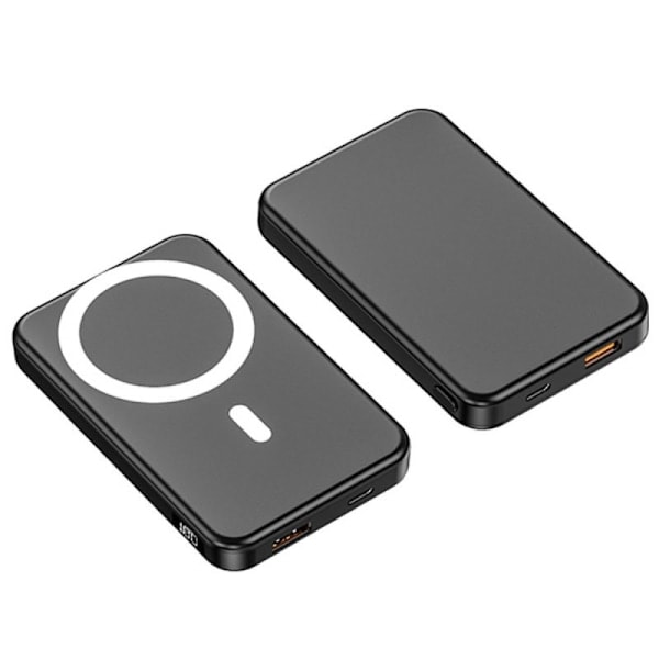 MagSafe Kannettava Laturi, 22.5W 10000mAh Langaton Magneettinen Varavirtalähde (Musta) kk
