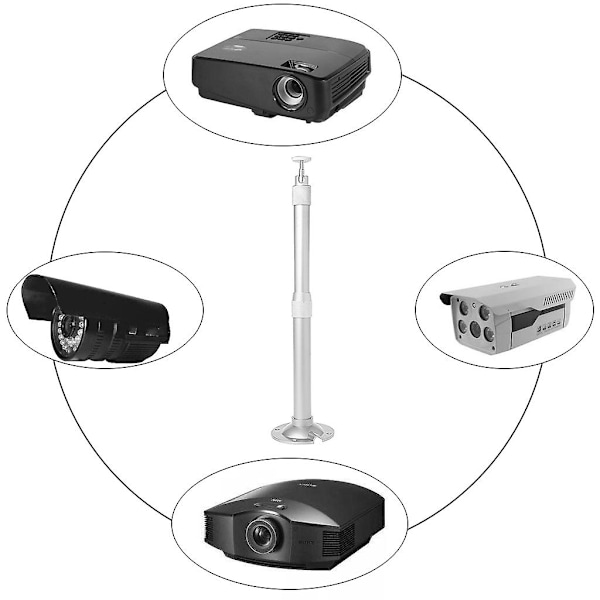 Projektorstativ Justerbar 360 Grader Takfäste Väggfäste